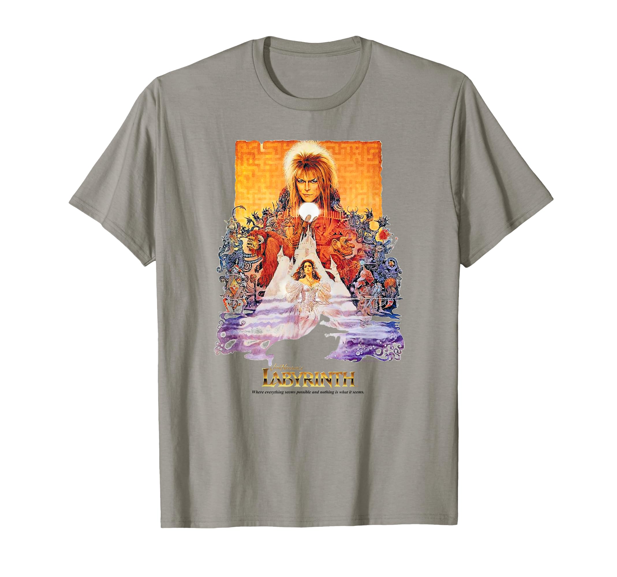 Amazon.com: Labyrinth Movie Poster T-Shirt : Clothing, Shoes & Jewelry