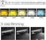OVO 30 inch Sous Cabinet Range Vent du capot avec 3-Speed Ventilateur d'échappement, 700 CFM, Arrêt automatique, lumière de nuit, 5-Color Température (5CCT) LED Lumières, Hotte de cuisine en acier inoxydable, silencieux