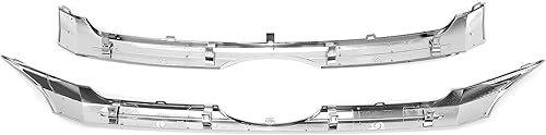 Miniatura 3 de HECASA Rejilla frontal superior y central compatible con Ford Edge 2011-2014 Reemplazo para BT4Z-8200-C BT4Z-8200-D Moldura de rejilla cromada, 2