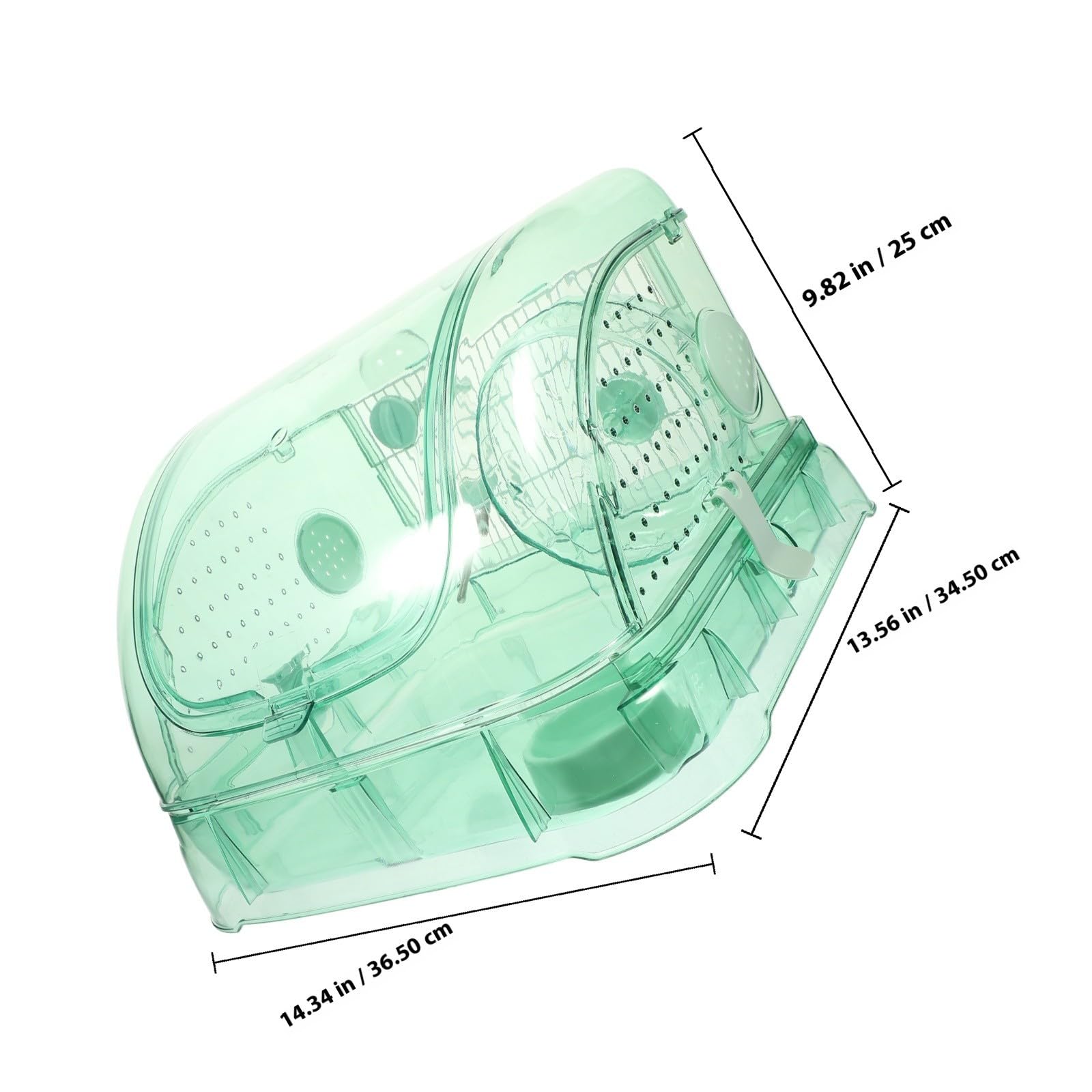 Levemolo 1 Satz Transparenter Hamsterkäfig aus Acryl Atmungsaktives und Sicheres Hamsterhaus für Kleine Mäuse und Kleintiere als Haustierbehälter