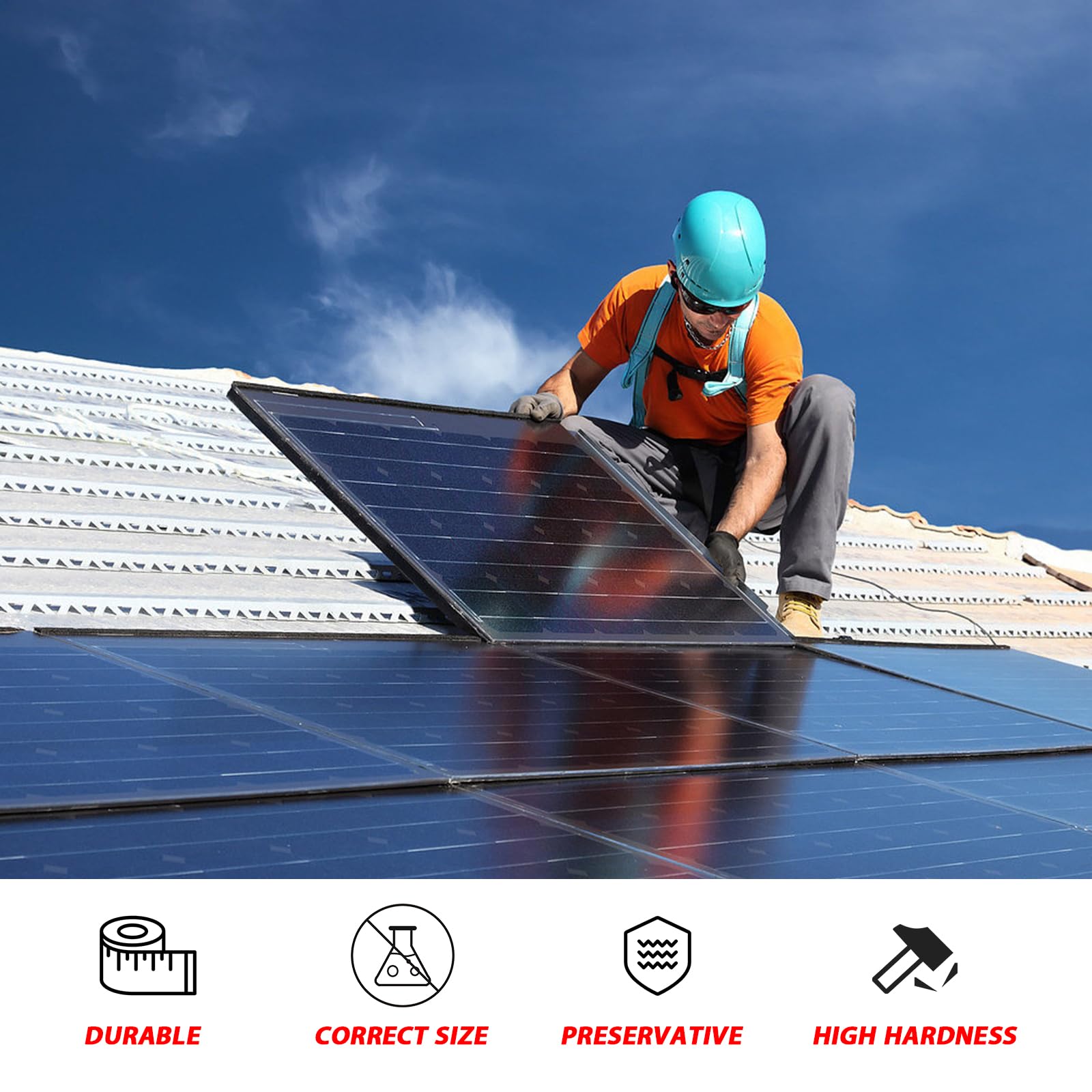 10 tornillos en T de cabeza de martillo, M10 x 25 mm, acero inoxidable A2-70 fotovoltaico, con tuerca de brida, para riel solar de invernadero de perfil de aluminio fotovoltaico