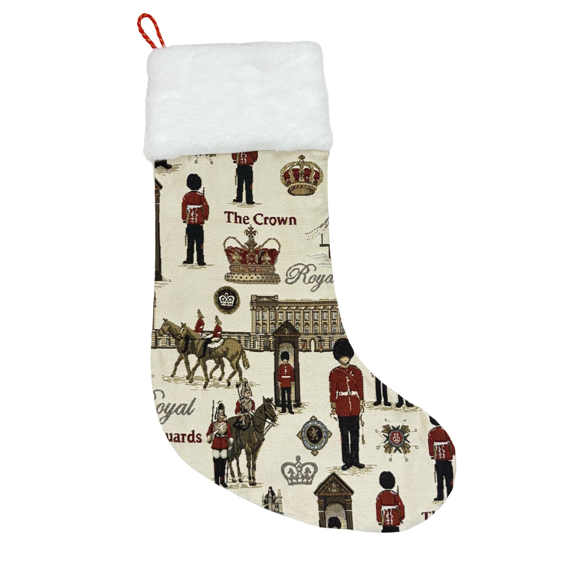 Signare Christmas Stocking - Vintage Tapestry for Fireplace Woven Fabric, Original 19th Century Designs to Delight Children & Adults (Royal Guard)