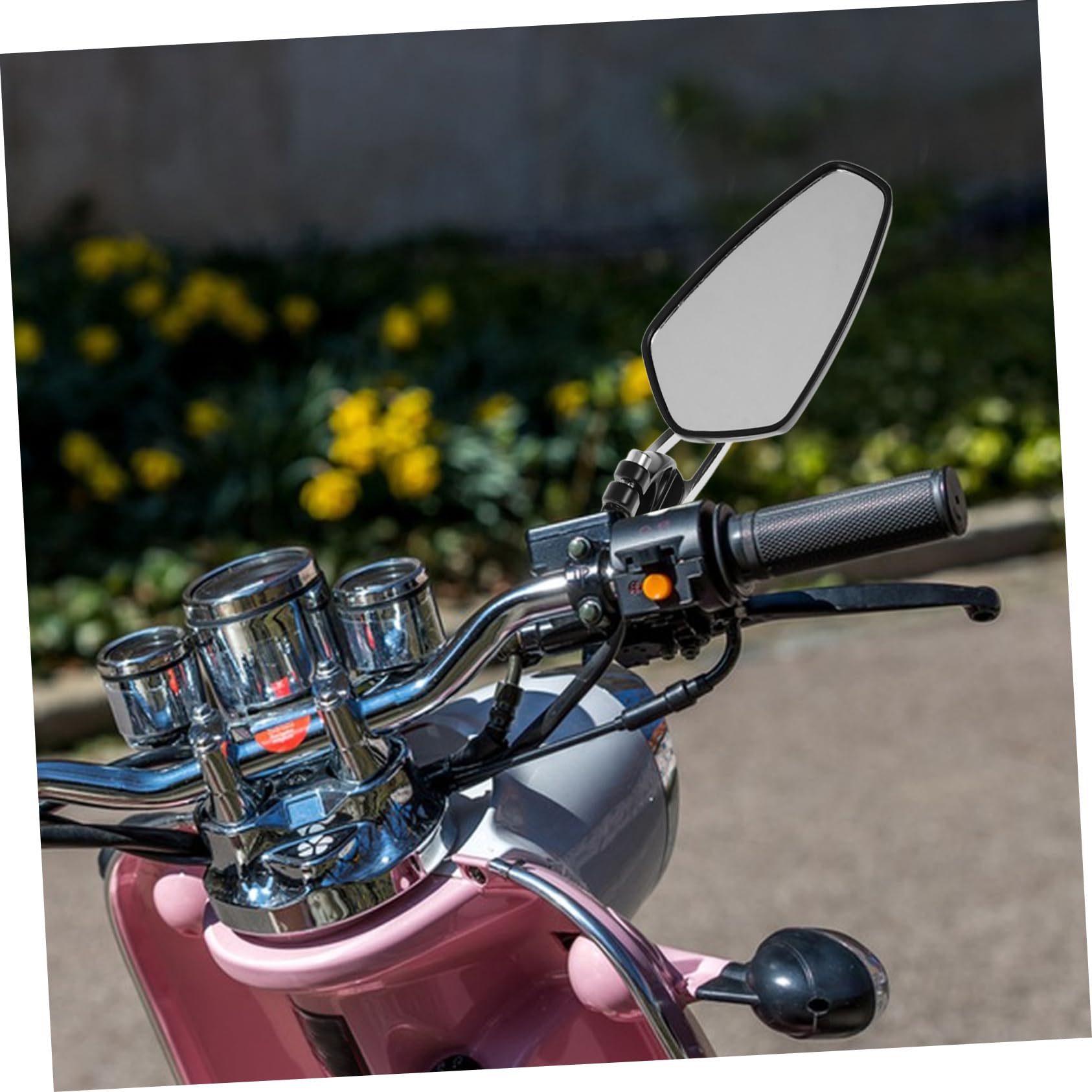 UKCOCO Rétroviseur Moto Miroir Rétroviseur de Moto Latéral de Guidon pour Tout- de Style Rétro