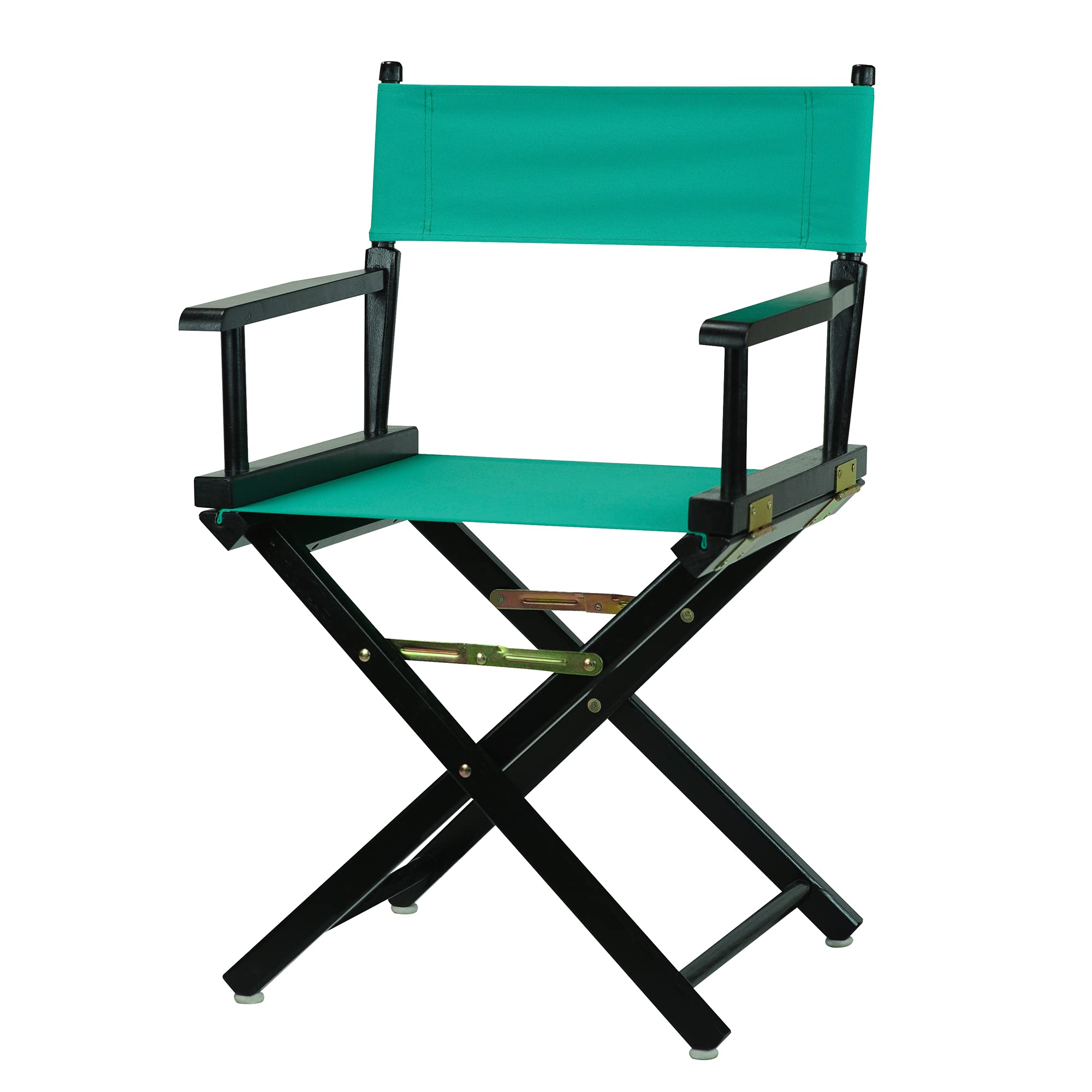 Casual Home 18" Black Frame-Teal Canvas Director Chair, Classic Height