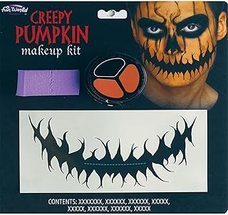Fun World Kit de maquillaje de tatuaje de boc...