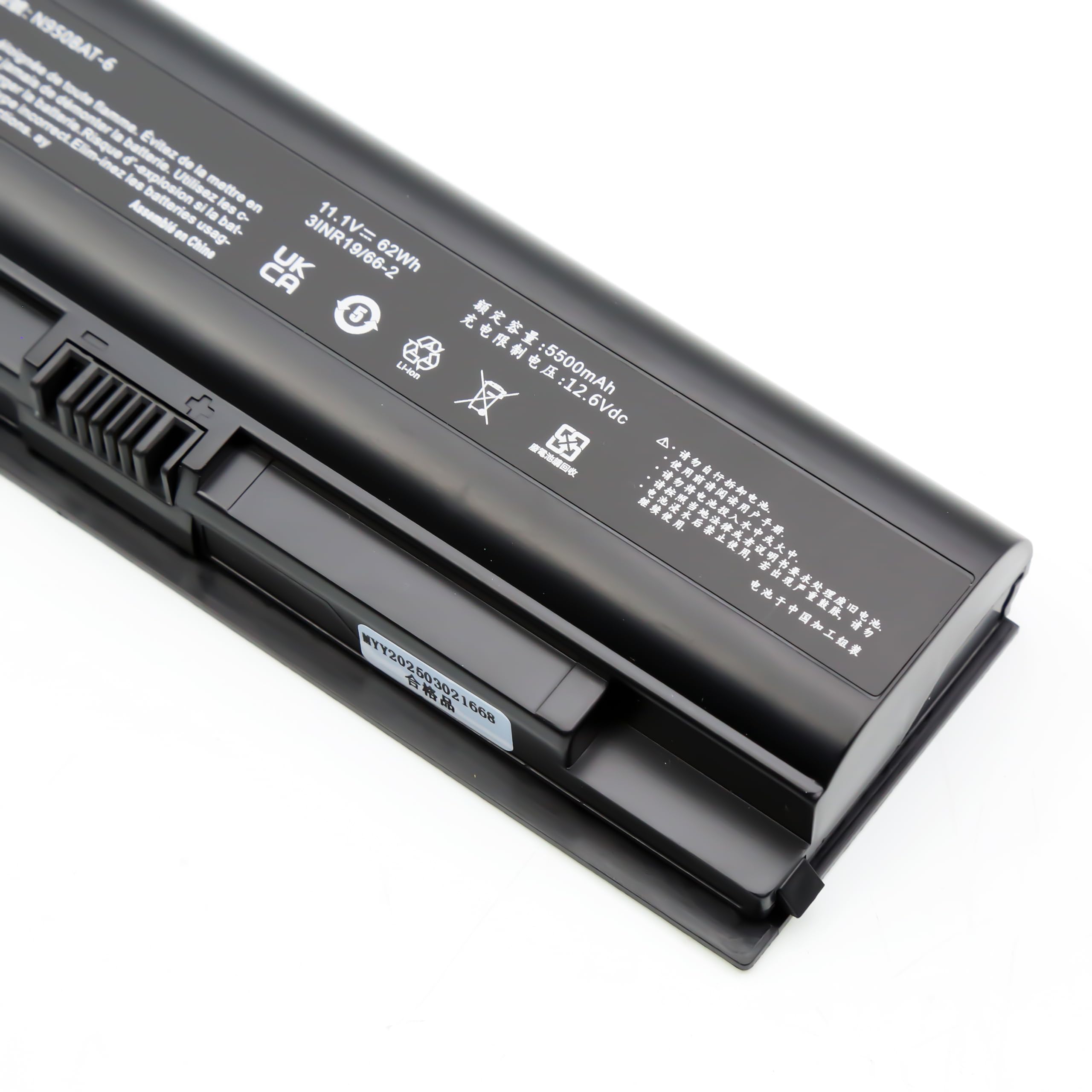 BLESYS N950BAT-6 - Batteria per laptop Clevo N950KP6 N950TD N950TP6 N957KP6 N957TD N957TP6 P960RD; per Hasee ZX7-CP5S2 ZX7-CP7S2 TX7 TX8 TX9 KP2 KP2 KP2 11111 ,1 V/62 WH