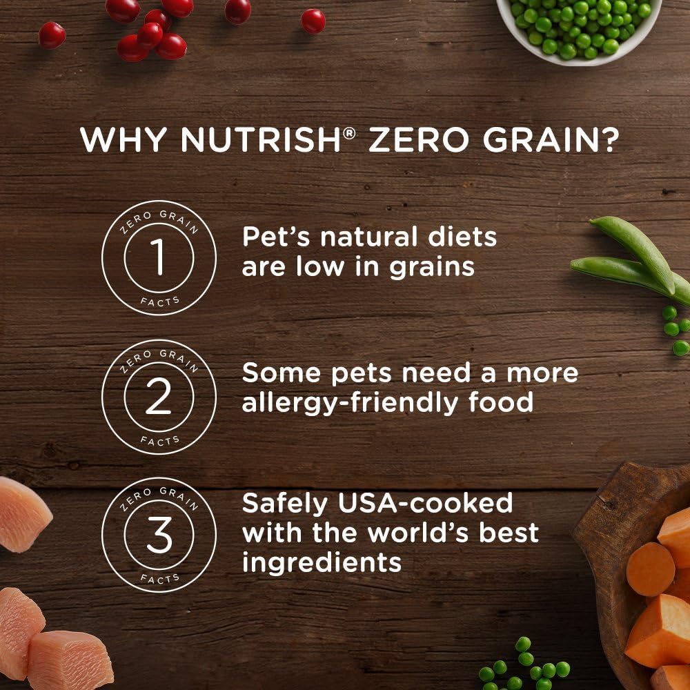 Rachael Ray Nutrish Zero Grain Natural Dry Dog Food, Turkey & Potato Recipe, 6 Pounds, Grain Free