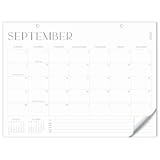 Aesthetic 2025-2026 Desk Calendar - Runs From June 2025 Until December 2026 - Large Minimalistic Office Desktop&sol;Wall Calendar 16"x12" for Easy Organizing