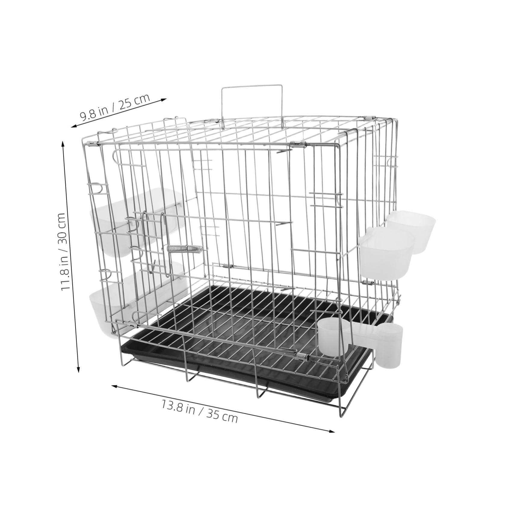 Jaula para Palomas Plegable Multifuncional con Bandeja, para Cría y Transporte de Pequeñas Aves Color Aleatorio