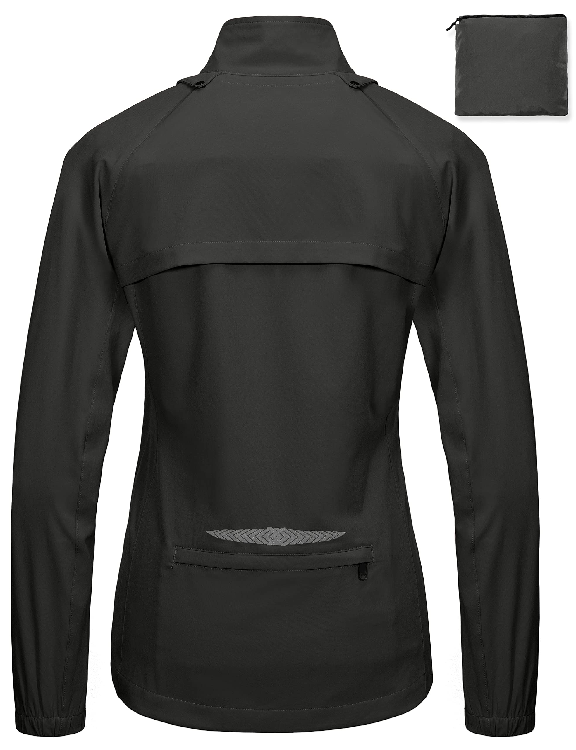 Little Donkey Andy Fahrradjacke Damen Leichtgewicht Wasserabweisend Fahrradweste mit Abnehmbaren Ärmeln Fahrrad Radsportjacke Reflektierend Laufjacke Atmungsaktiv Wanderjacke