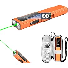 5-IN-1 EDC Flat Flashlight, White, Green Pointer, UV Light, Red Strobe Comb