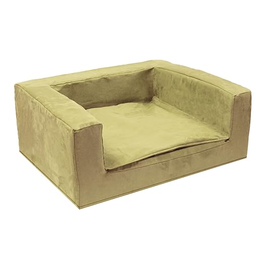 Best Friends by Sheri Luxury Sofa Suede Pet Bed, 23 by 25 by 101/2