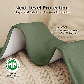 KeaBabies 5-Pack Organic Burp Cloths Baby Girl, Boy - Extra Large, Absorbent Baby Burp Cloths, Soft Burping Cloths for Babies, Newborn Burp Clothes, Cotton Burp Rags, Thick Burp Cloth (Palms/Quin)