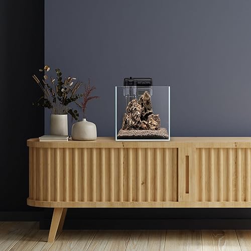 Miniatura 7 de Mighty Aquarium - Filtro para colgar en la parte posterior, filtro de encimera de acuario, filtro ajustable para pecera, filtros de acuario, filtro