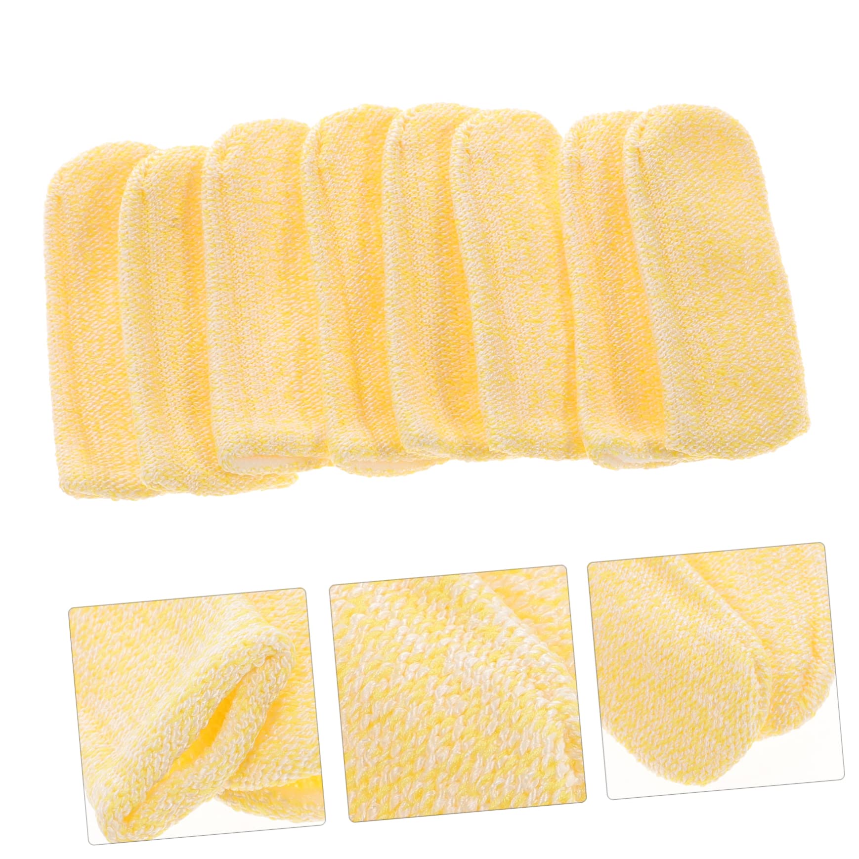 HOMOCONO 10pcs Anti-Cut Finger Sleeves Thumb Covers Sturdy Cut Resistant Fingertip Guards for Cooking Gardening