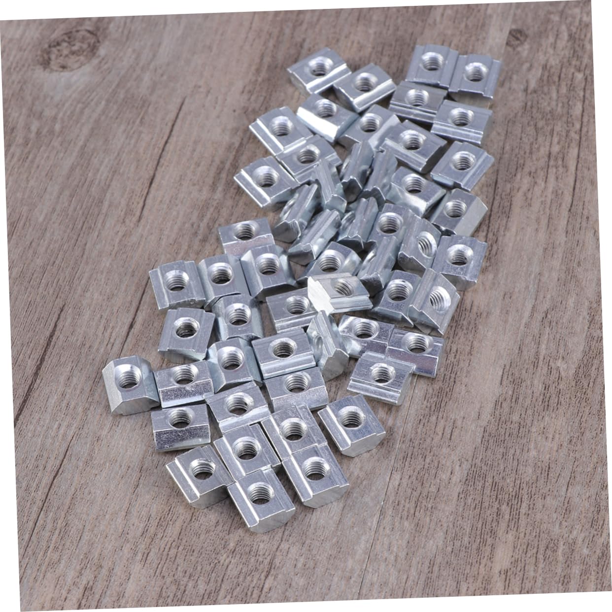 T-Type Slider Nuts Set 100pcs European Standard Square Shape Carbon Steel Ideal for Snowboarding