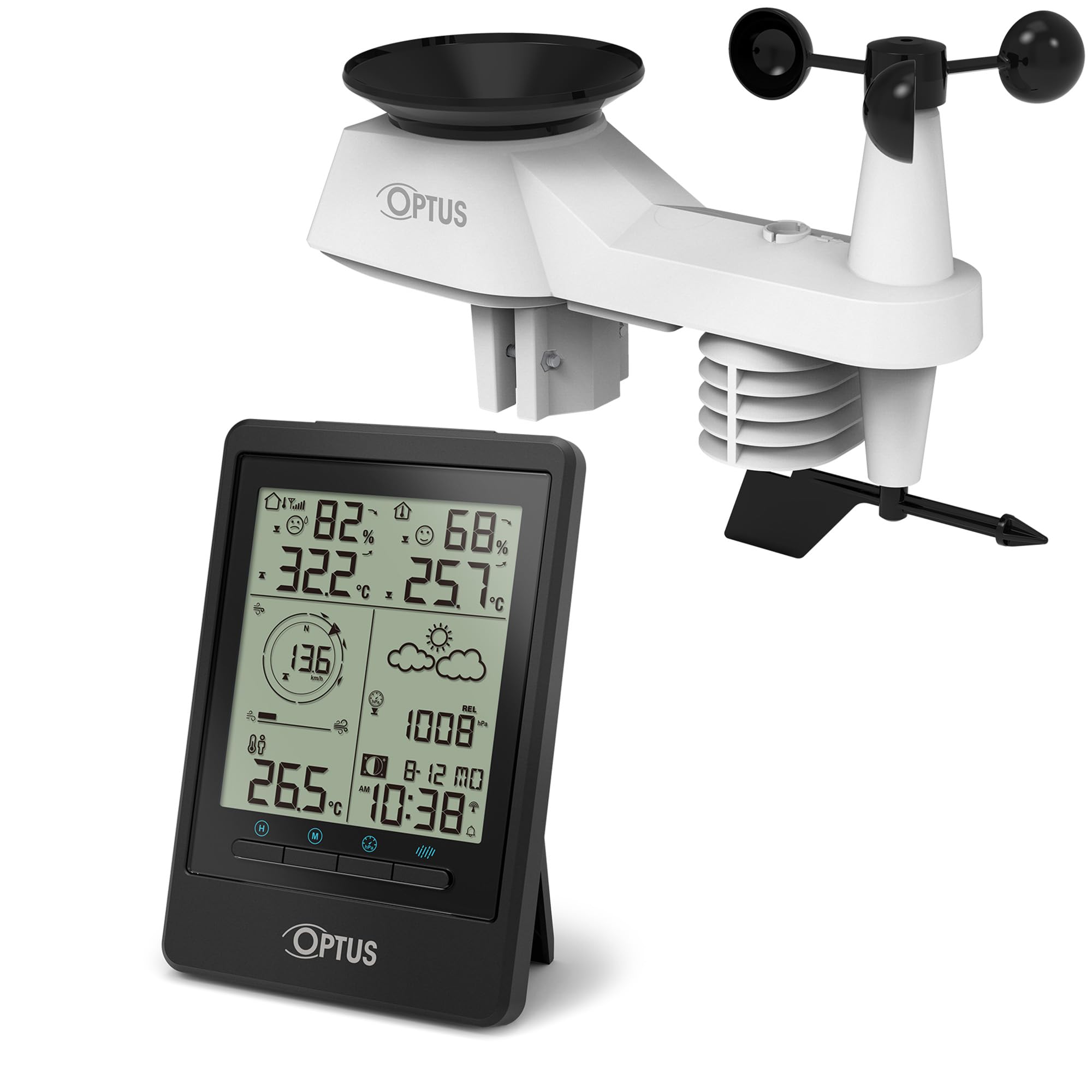 OPTUS Profesjonalna stacja pogodowa Hurricane 5 w 1