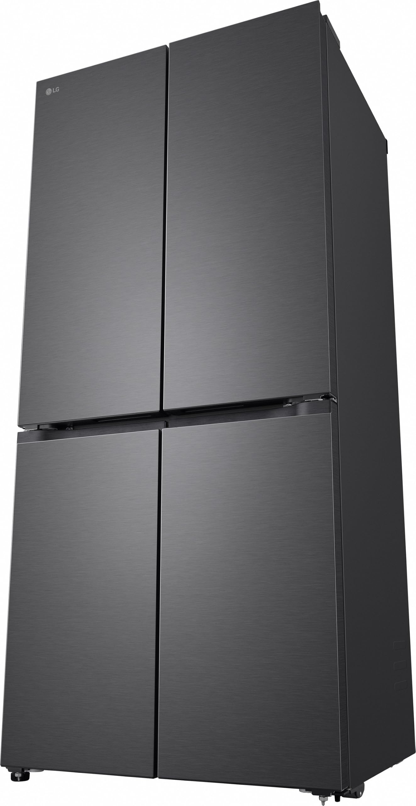 LG GMBS30SDEP SLIM Fit&Max Multi-Door Kühlschrank mit Gefrierfach (580 L, Energieklasse D) vollintegrierbar oder freistehend, DoorCooling+, LinearCooling, Schwarz