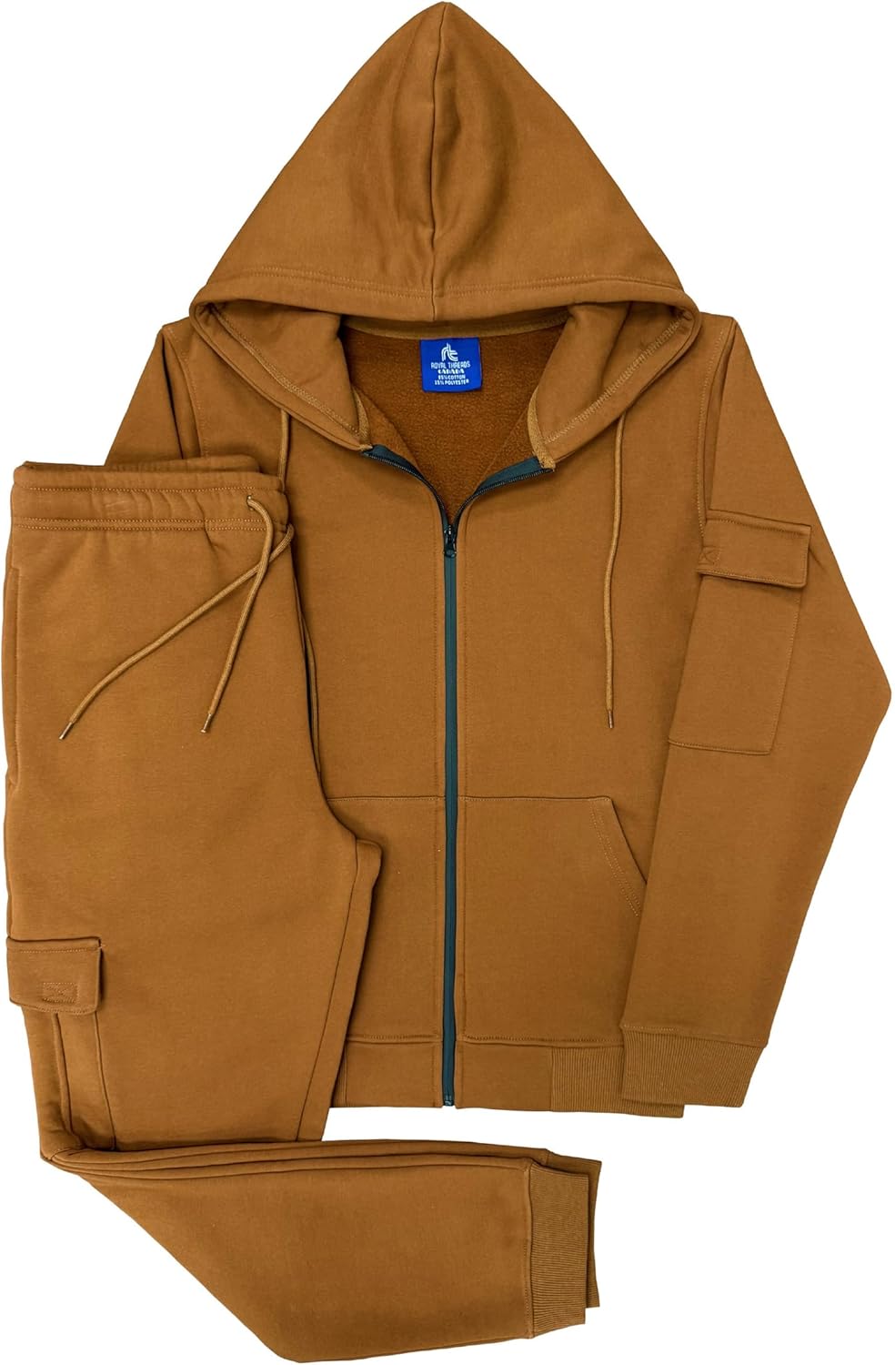 Men’s 2-Piece Jogger Sweatsuit - 450GSM Winter Fleece with Utility Pockets