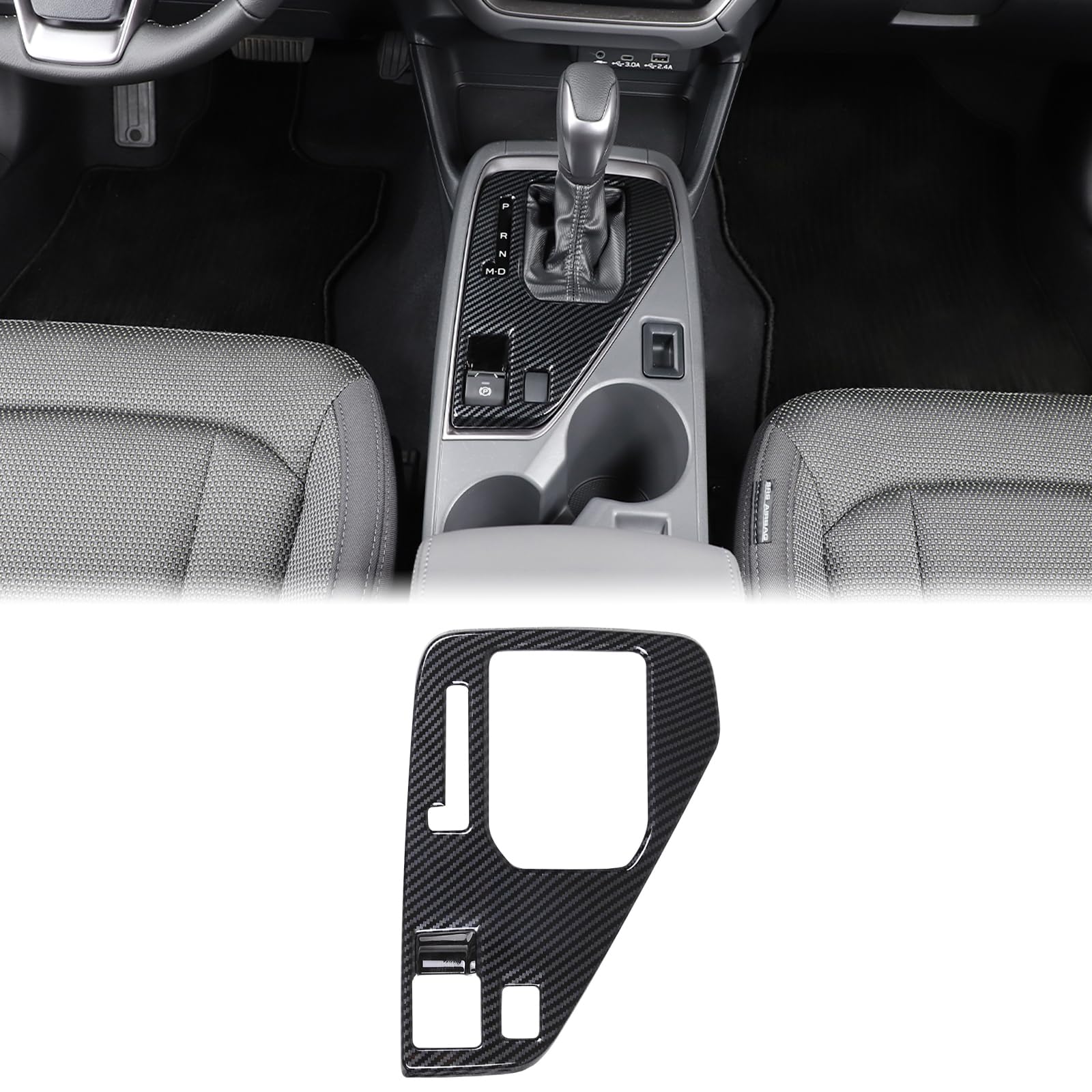 AunginsyCar Central Control Gear Shift Panel Trim Cover Compatible with Subaru Crosstrek 2023 2024 Car Gear Shifter Console Anti-Scratch Panel Frame Decorative Sticker Protection Interior Accessories