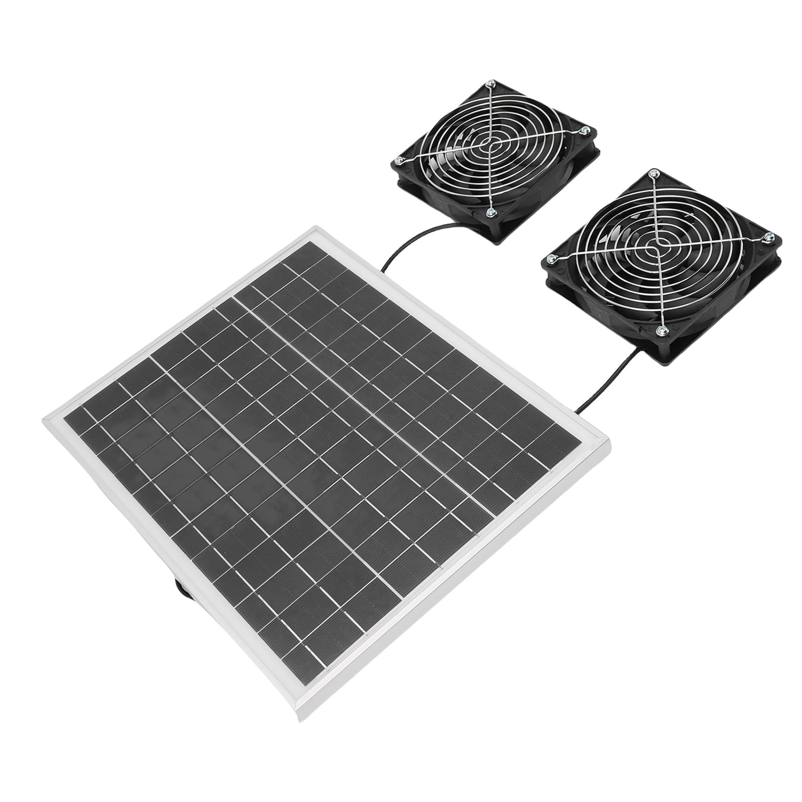 TOPINCN Ventilatore Solare Doppio Ad Alta Efficienza con Design