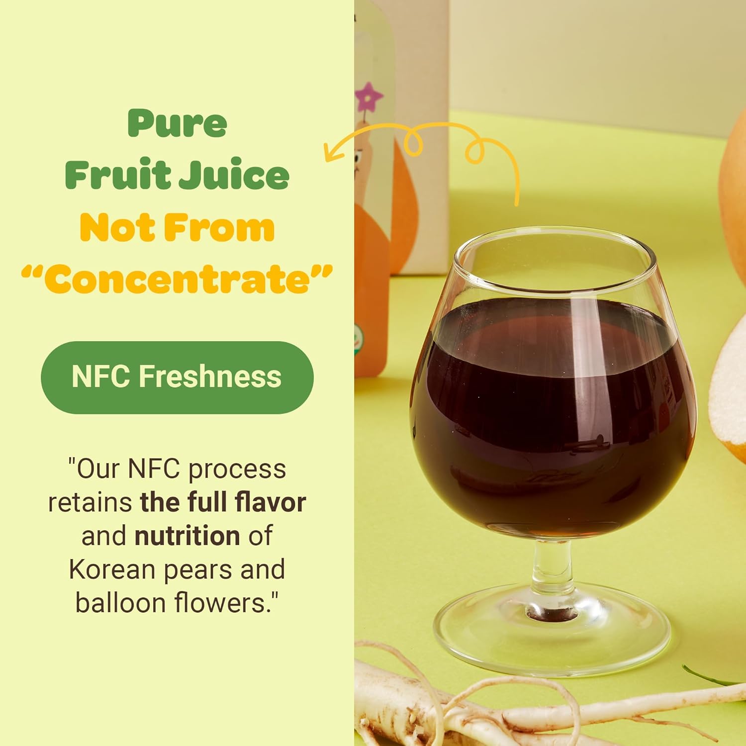 Korean Pear and Bellflower Root Juice [ 배도라지즙 ] All Natural Juice For Kids, 2.7 Fl Oz Bags (Pack of 20) - Image 5