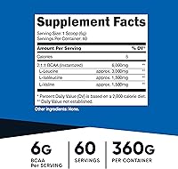 Vista 2 de Nutricost BCAA Polvo 2:1:1