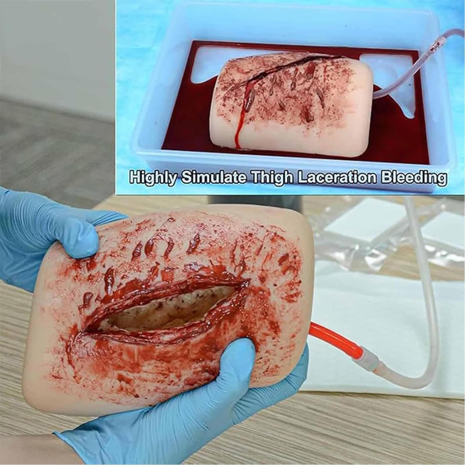Zestaw treningowy do pakowania ran uda – zestaw treningowy Stop The Bleed na zajęcia medyczne, kompletne materiały szkoleniowe dotyczące kontroli krwawienia i zasoby instruktażowe