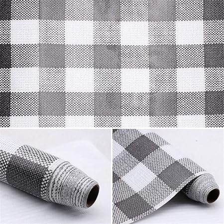 Self Adhesive Gingham Contact Paper For Cabinets Drawer