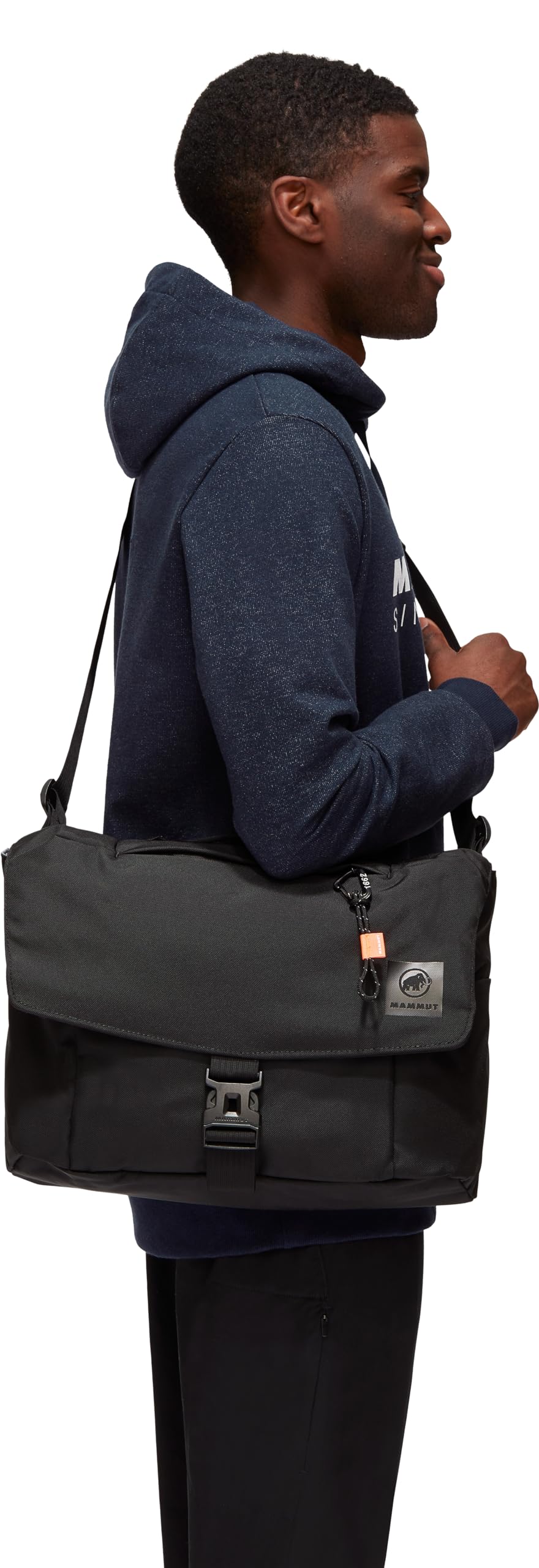 Mammut Xeron Messenger 8 | Umhängetasche für Damen und Herren, Arbeitstasche mit Outdoor Design, Wasserabweisende Schultertasche, Laptoptasche, Sportlich, Unisex | Black (Schwarz), 8l