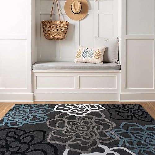 Miniatura 9 de Tapete moderno y contemporáneo con diseño de flores