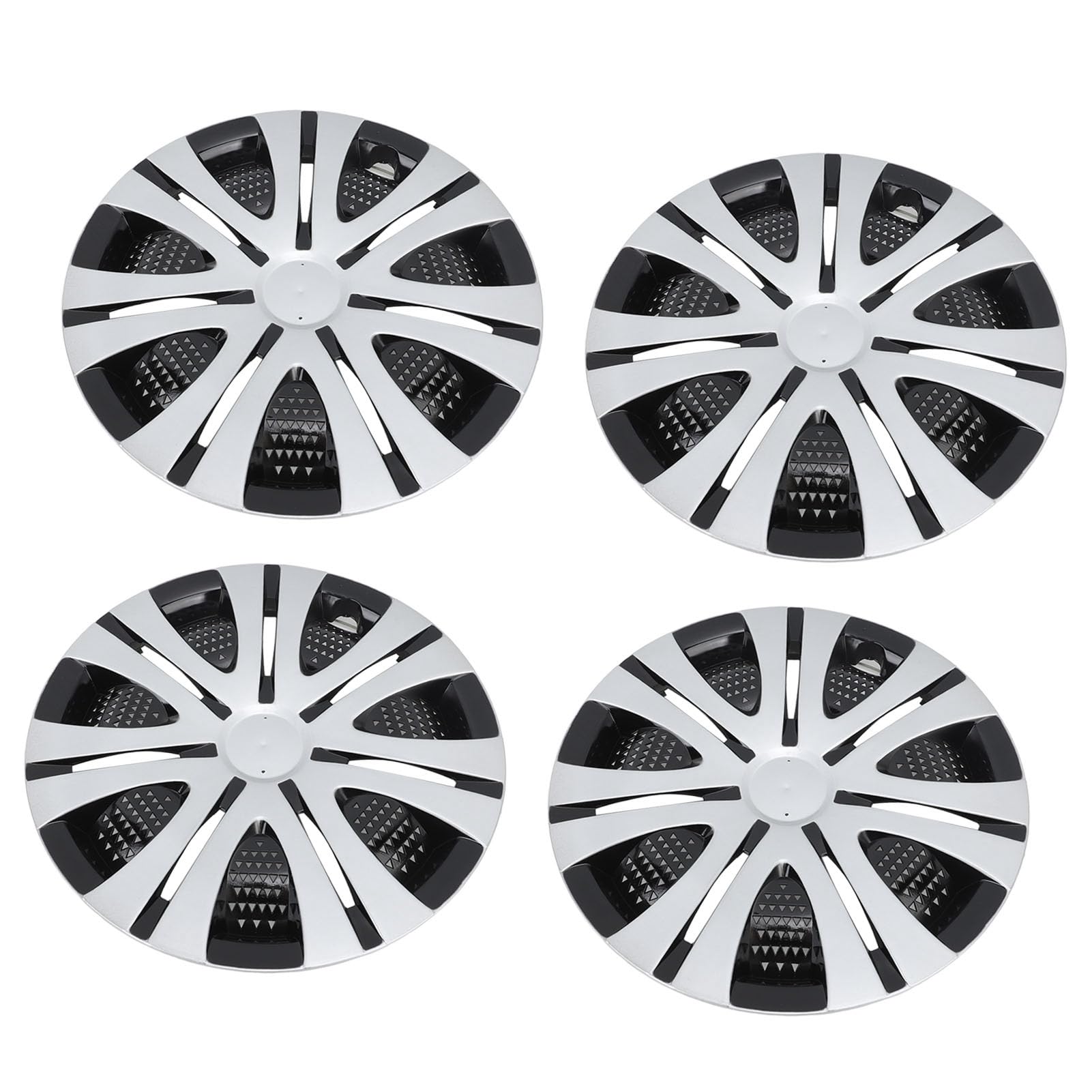 Keenso 13 Zoll Radkappen ABS Radblende Snap On Radzierblende Set aus 4 | 13-Zoll-Radnabenkappe, ABS-Radfelgenabdeckung, 4er-Set, aufsteckbare Radkappenverkleidung für Stahlräder, aerodynamisches