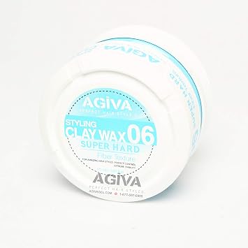 Agiva Hair Styling Fiber Clay Texture Wax 06 Medium Hold Perfect Control Natural Finish 6oz