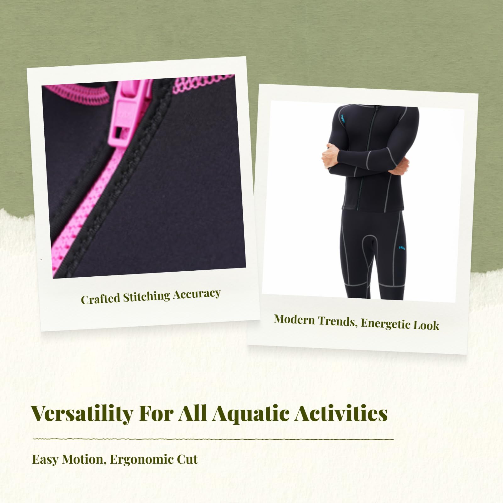 Tuta Donna in 3mm per Nuoto in Acque Libere con Isolamento Termico E Asciugatura Rapida con Protezione per Esercizi E Sport Acquatici, S, Donna Nero