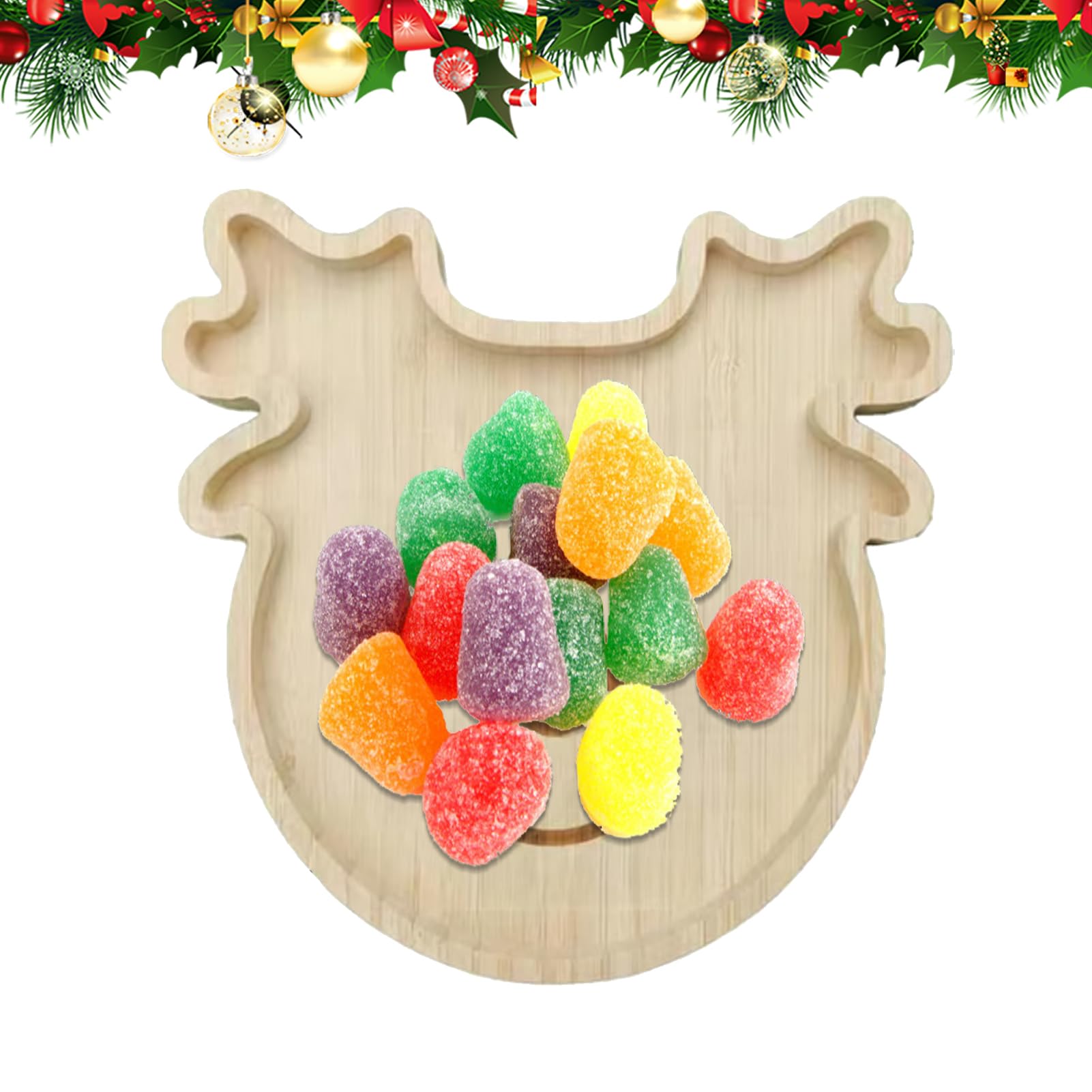Plateau de service de Noël pour centre de table chaleureux