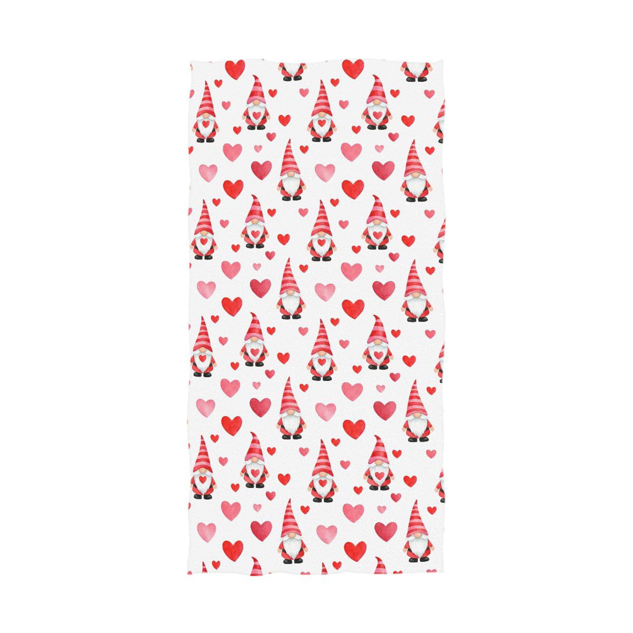 Kutsu Gnomes Bath Towel, Highly Absorbent Cotton Soft Bath Hand Towel for Bathroom Kitchen Hotel Spa, 64 x 32 In
