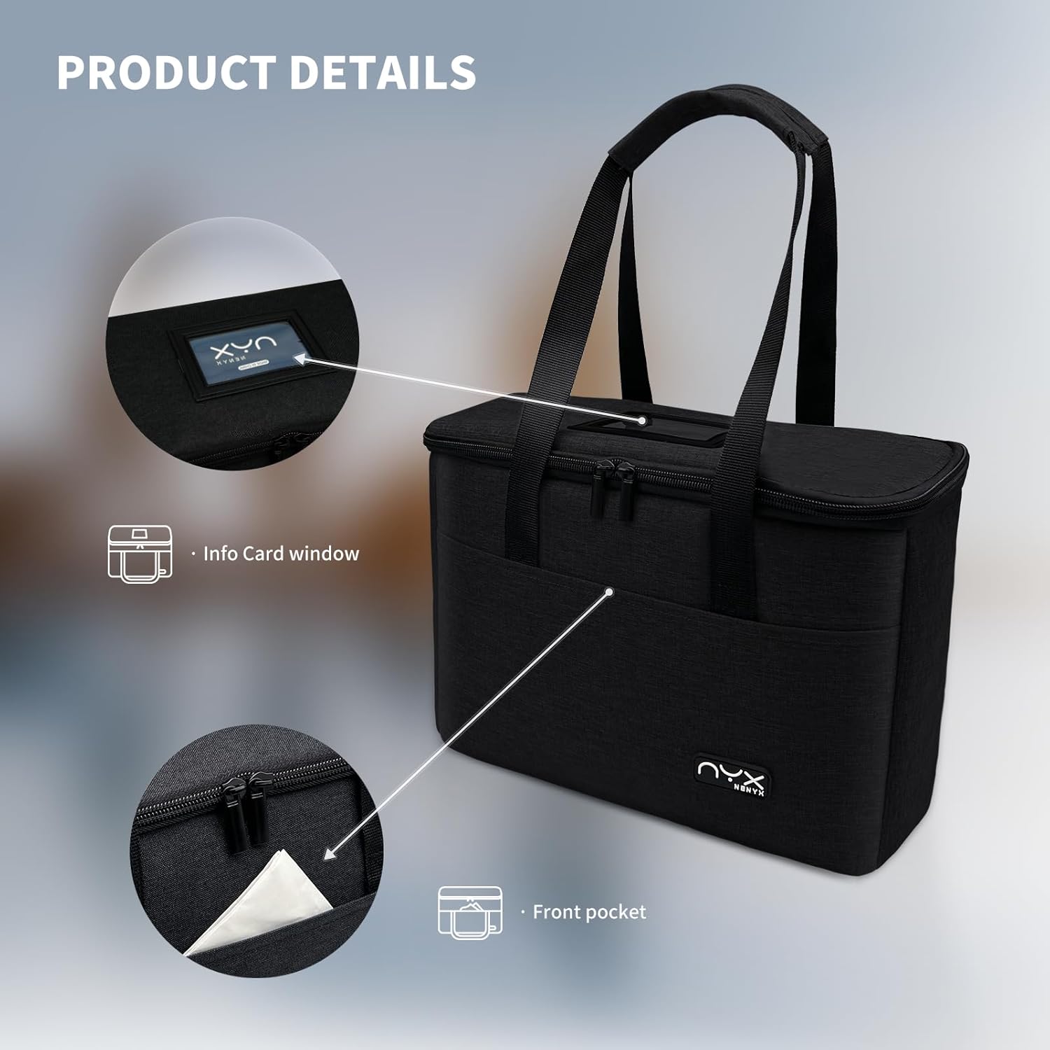 Resuable 3 Cups Drink Carrier for Delivery with Handle and Adjustable Dividers,Insulated Drink Caddy Cup Holder Bag for Take Out,Beverages Carrier Tote with Handle for Outdoors(Black) - Image 4