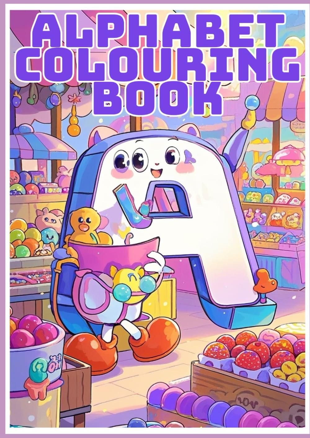 Alphabet Coloring Book for Kids: A-Z Letters with Fun Fruits