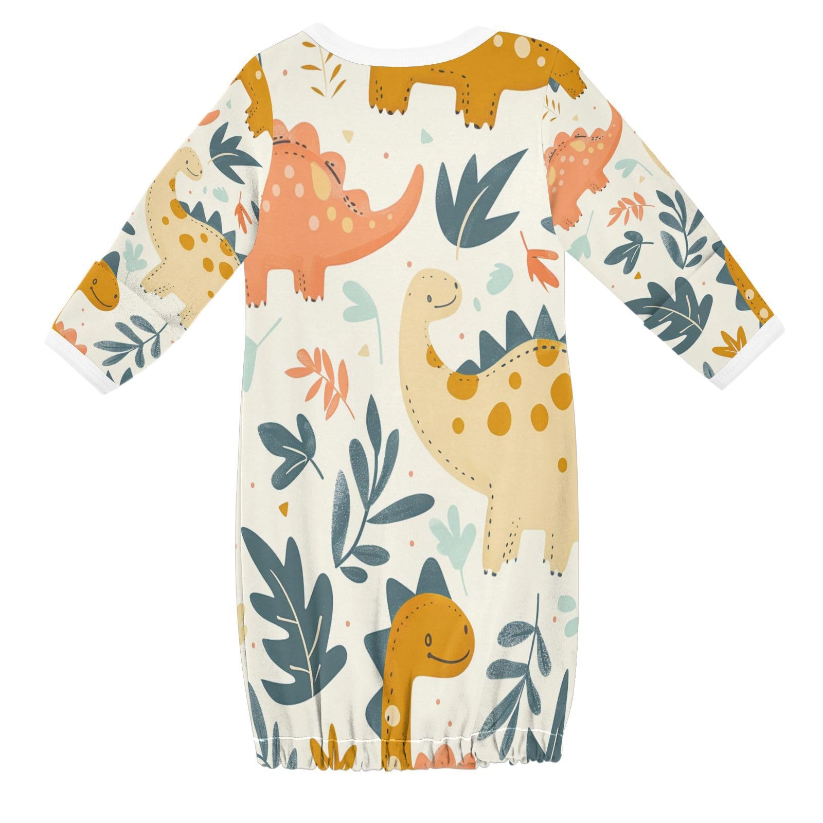 senya Nightdress Sleeper Gown Long Sleeve Nightgown Pajamas Cute Dinosaur for 3-12 Months Multi