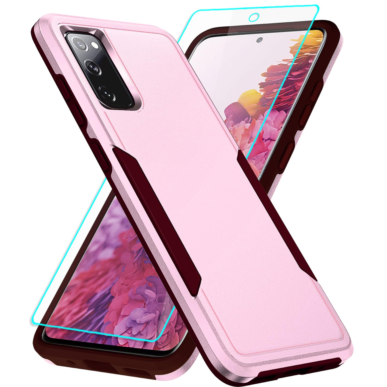 IXJYLCPC for Galaxy S20 FE 5G Case with Screen Protection: Heavy Duty Protective Shockproof and Scratch Proof Cell Phone case for Samsung Galaxy S20