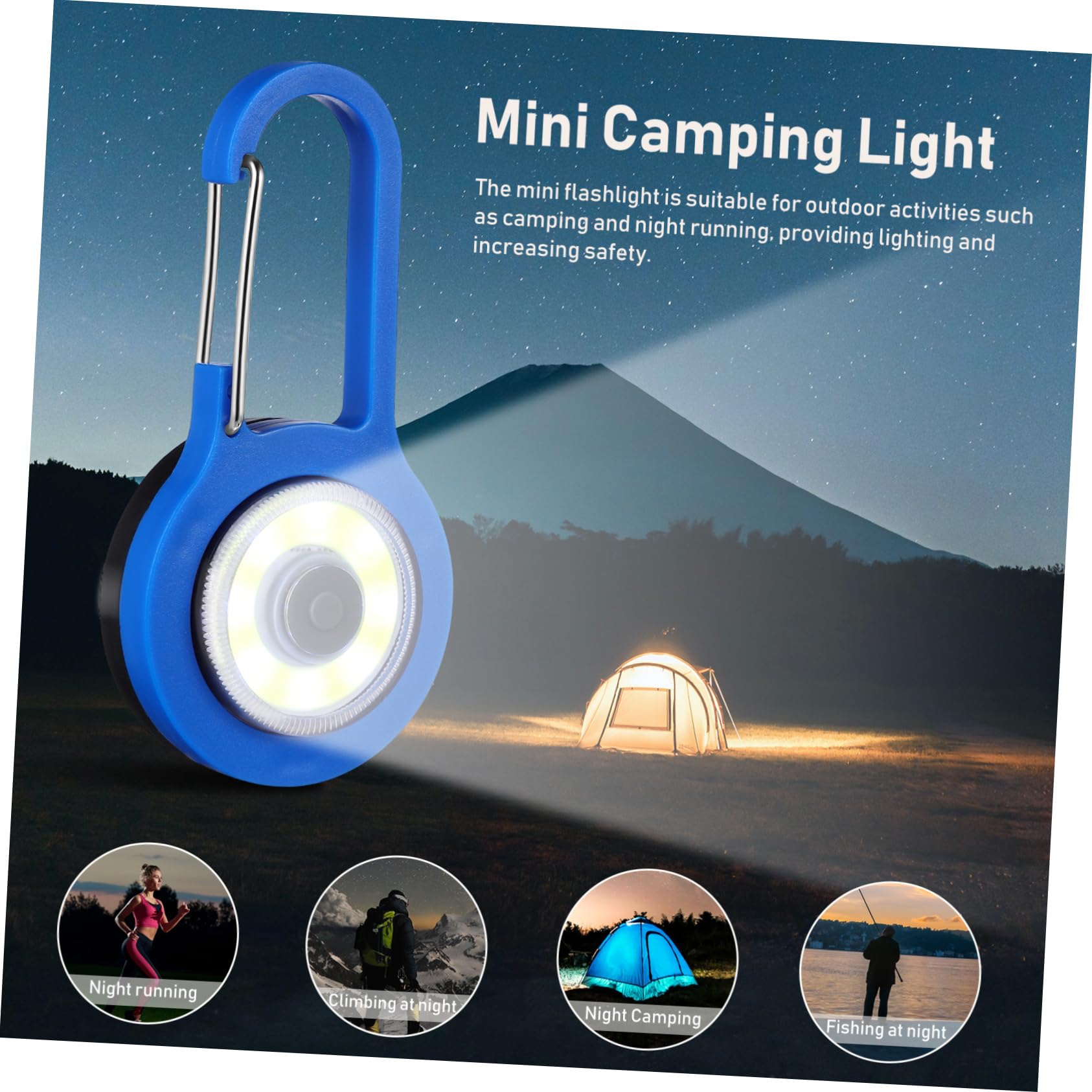 BESPORTBLE 20pezzi Mini Torcia Portachiavi Luce Multi-funzionale Per Attività Outdoor Da Leggera e Pratica Per Campeggio e Emergenze