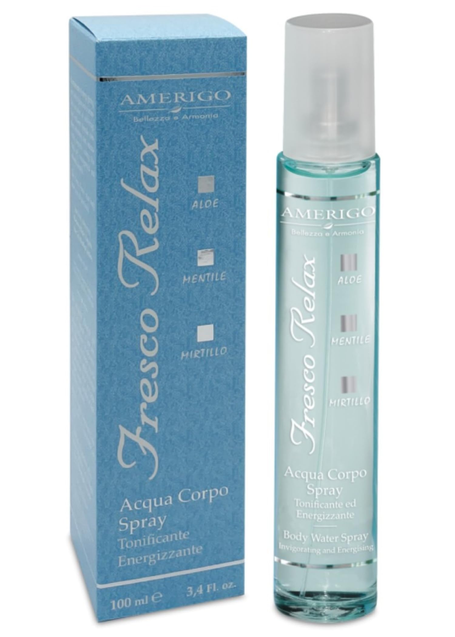 Amerigo Fresco Relax Acqua Corpo Spray Tonificante Energizzante 100ml