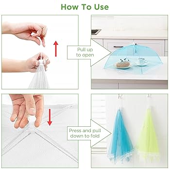 Amazon.com: HBlife 6 Pack Colored Pop-Up Mesh Food Cover