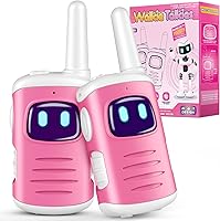 Vista 7 de Walkie Talkies de juguete para niños: comedyfun Mini Robots Walkie Talkies paquete de 2 regalos de Navidad y cumpleaños para niños de 3, 4, 5, 6, 7