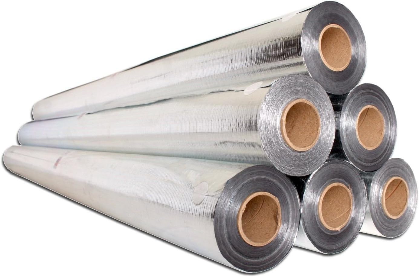 100sqft (2ft Wide) of NASA TECH Commercial Grade Perforated Platinum No Tear Green Energy Radiant Barrier Reflective Insulation Solar Attic Foil Roof Attic House Wrap SCIF RIFD