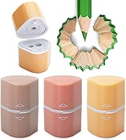 Vista 8 de Mr. Pen - Sacapuntas para lápices de colores, paquete de 3, 3 agujeros, manual de sacapuntas