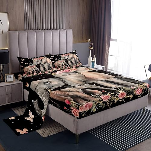 Miniatura 34 de jejeloiu Cow Skull Bed Sheets Set Twin Size Kids Longhorn Skull 3 Pieces Sheet with 16 Inch Deep Pockets for Boys Girls Teens Western Desert Bedding