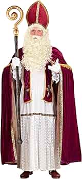 Cappello Vescovo San Nicola In Velluto Rosso - Per Natale E Carnevale - Foto 10