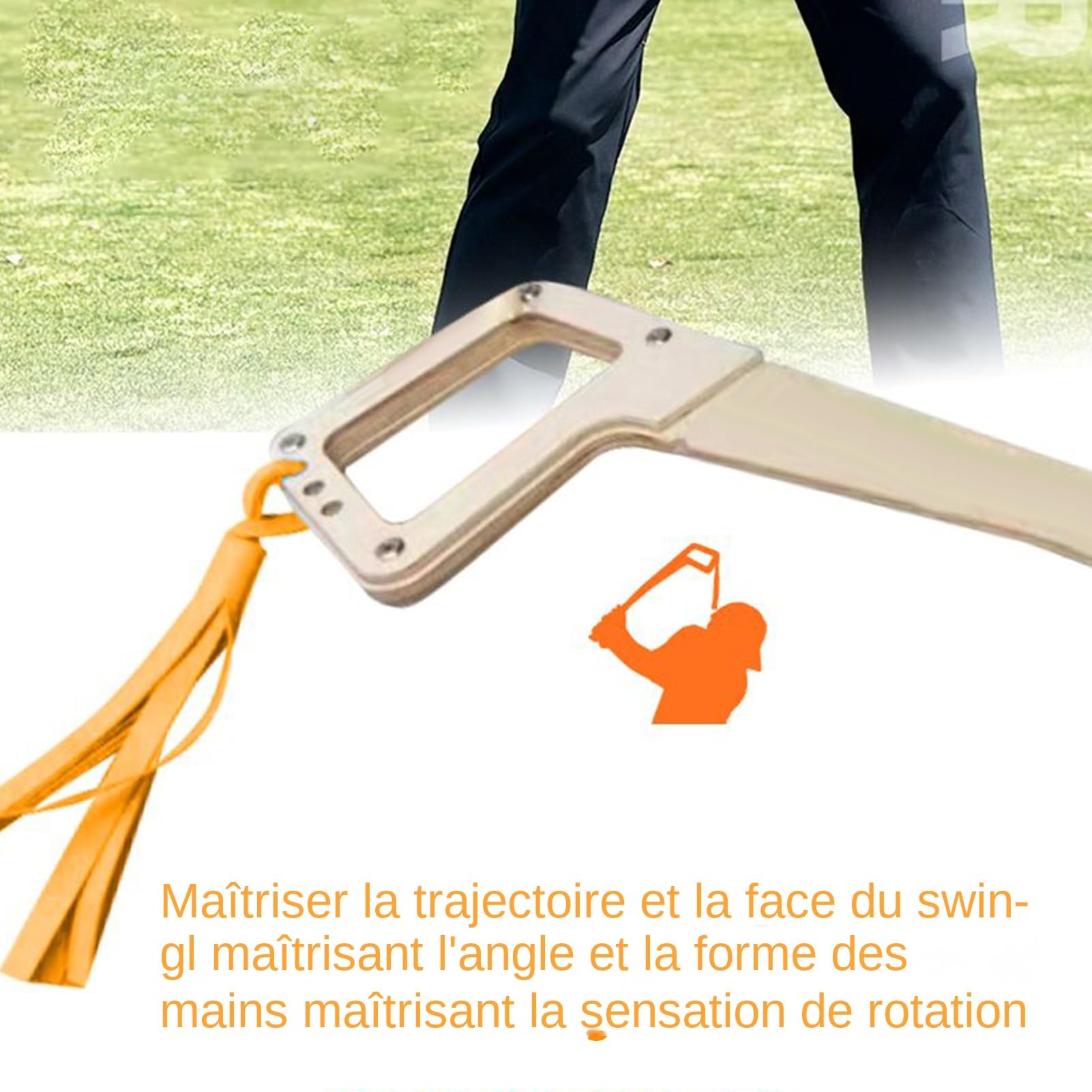 Golf Swing Training Aid - Przenośny sprzęt treningowy do golfa | Regulowane narzędzie korekcyjne dla początkujących mężczyzn i kobiet w domu | Bezpieczne Wsparcie Korekty Uderzeń i Pozycji dla Kobiet Dzieci Ojców Początkujących