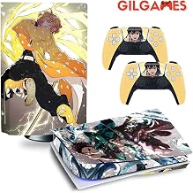 GilGames Decals Skin for Playstation 5, Vinyl Protector Wrap Full Set Faceplate Protective Cover Stickers Kit Console and Controller (Disk Edition) (Anime 20)